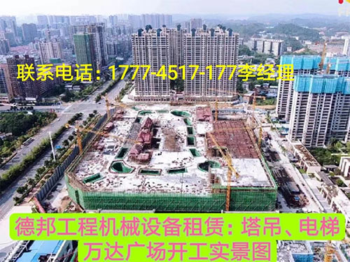 萬(wàn)達(dá)廣場(chǎng)、岳麓青城一二三期   租賃塔吊、電梯實(shí)情